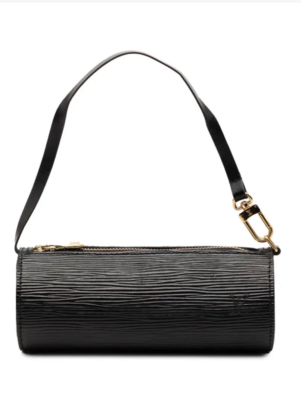 Louis Vuitton Black Epi Cylinder Mini Bag with Gold Hardware